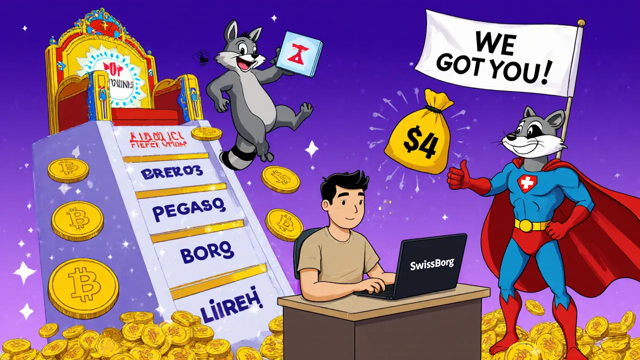 User climbing BORG token ladder to Pegasus throne as CEO returns stolen SOL.