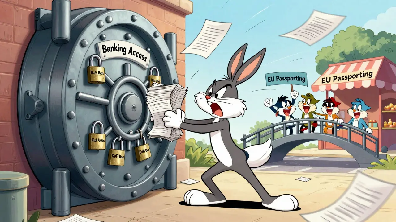 Character locked out of bank vault while others use EU bridge