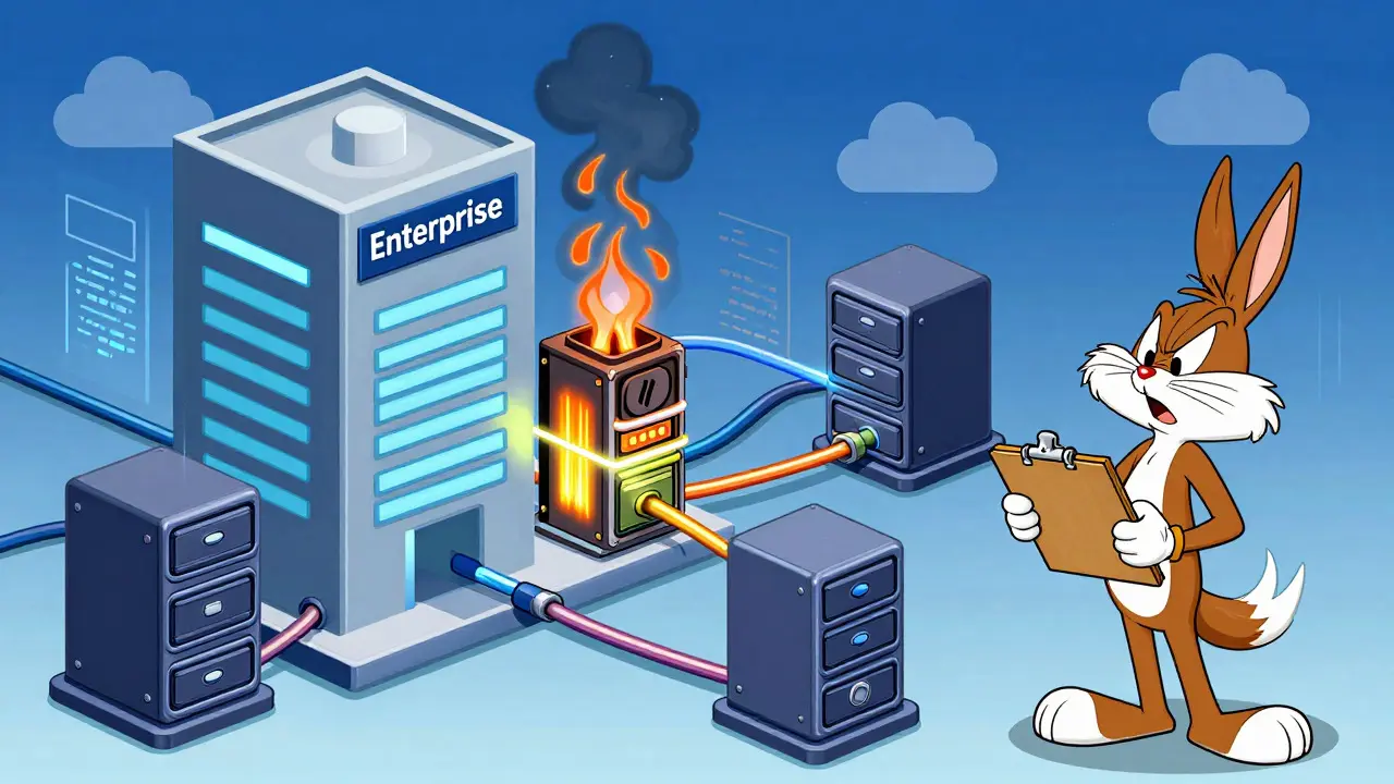 Tech engineer managing a busy network of server nodes